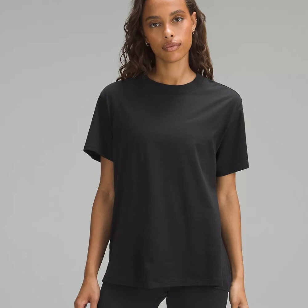 Lululemon all yours cotton t shirt, black, size 6, NWOT